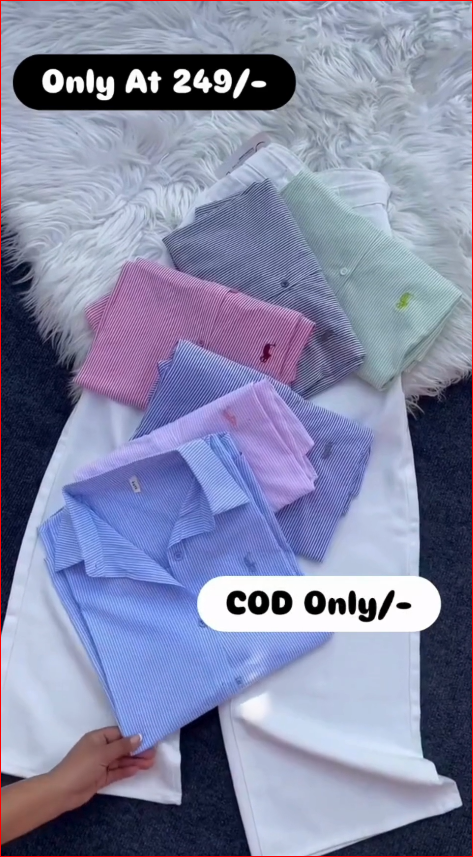 Striped Oversized Shirts for Girls | Korean Style Casual Shirt |