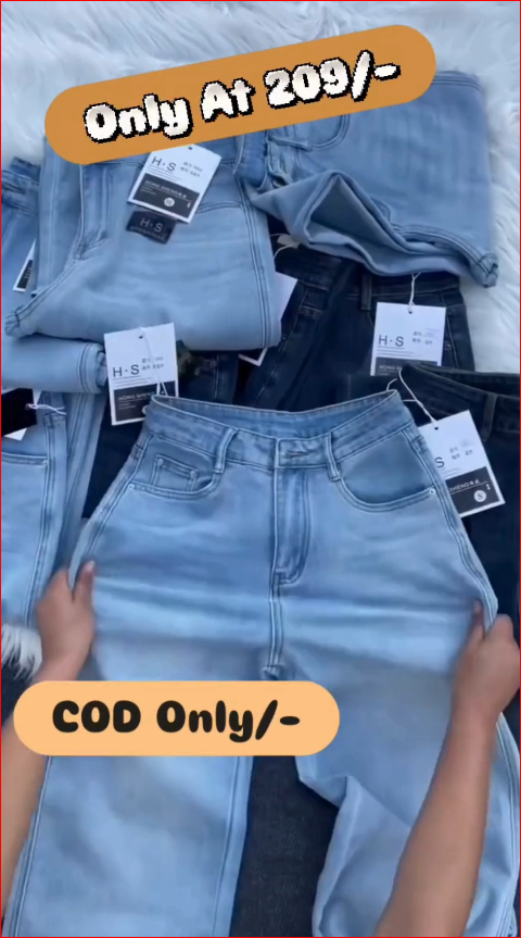 Wide-Leg Denim Jeans for Girls | High Waist Trendy Baggy Jeans |