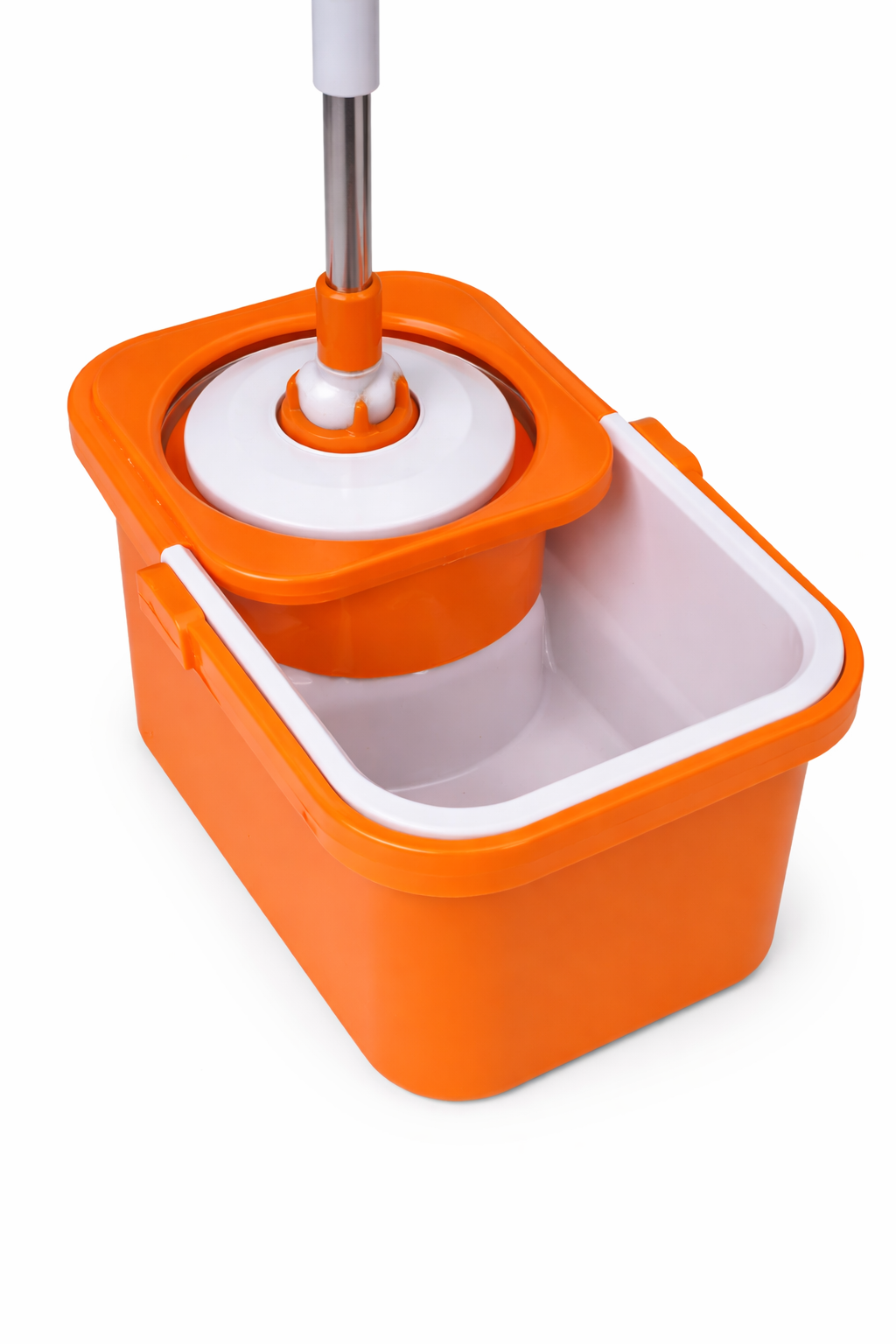 Portable Spin Mop Bucket with Hand Press