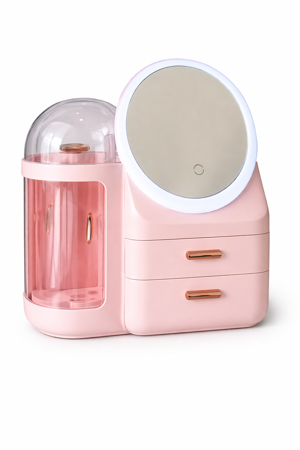 LED Mirror Makeup Organizer Box