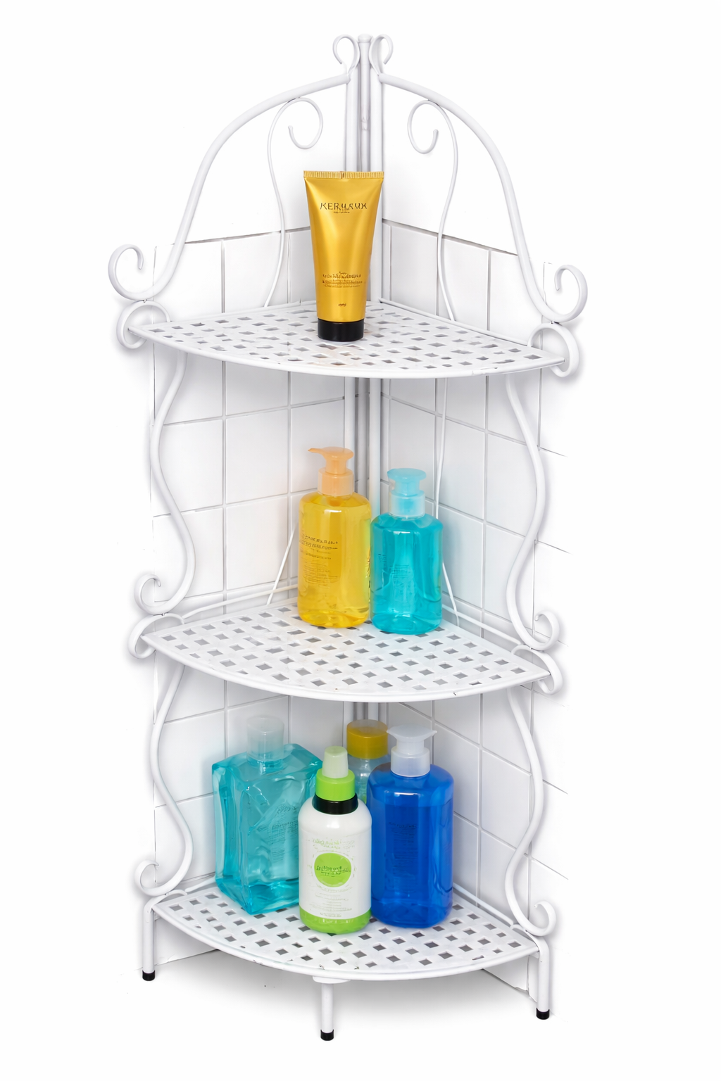 3-Tier Corner Bathroom Storage Rack