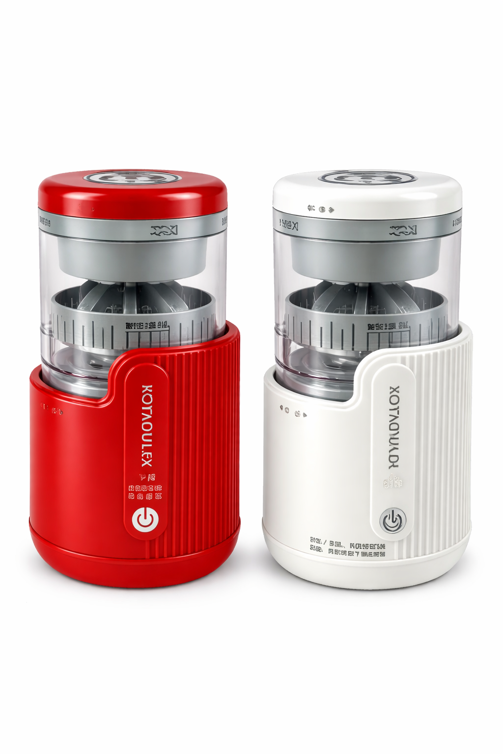Electric Mini Juicer Machine (Red & White)