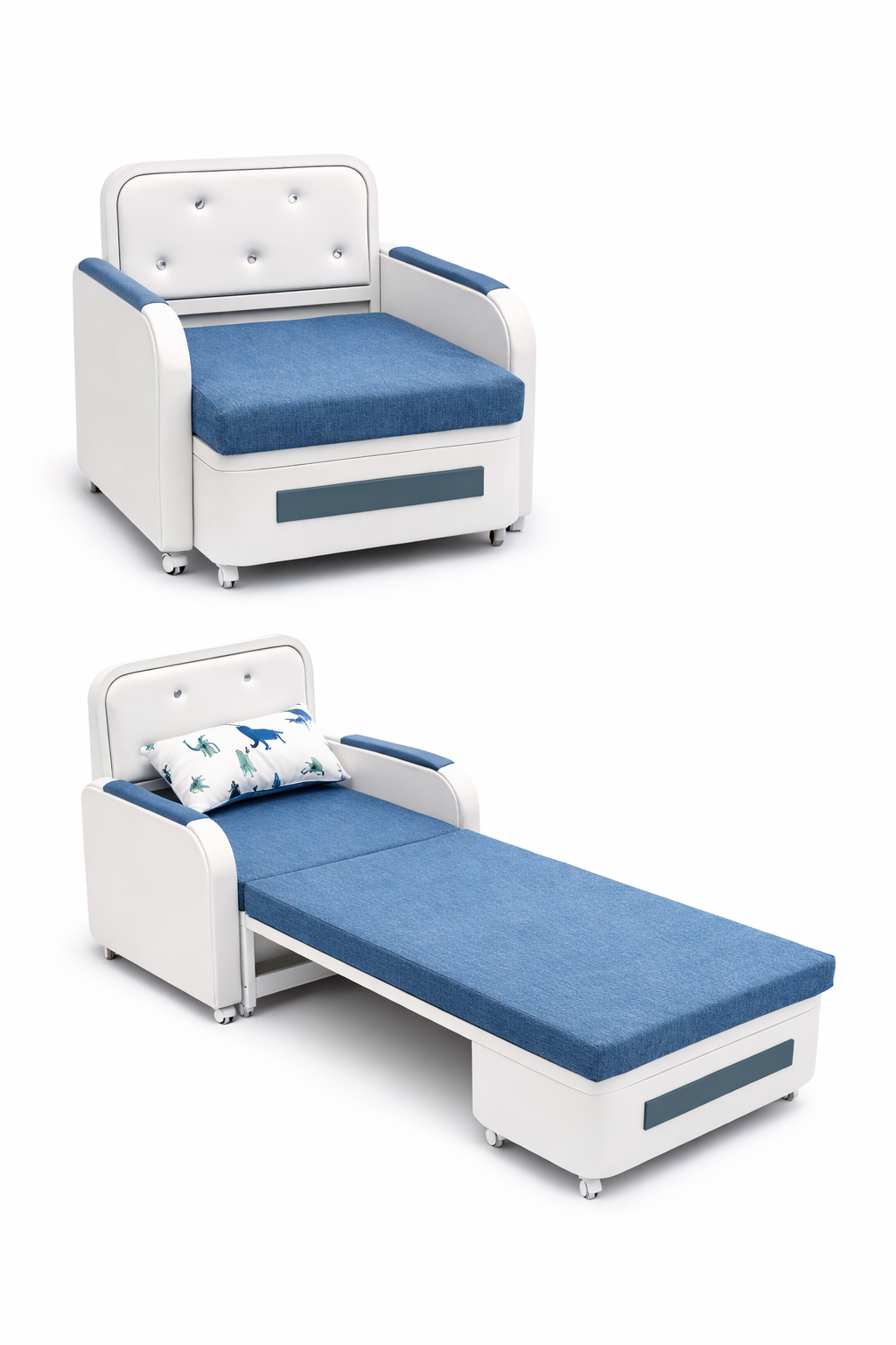 Foldable Single Seater Chair Bed