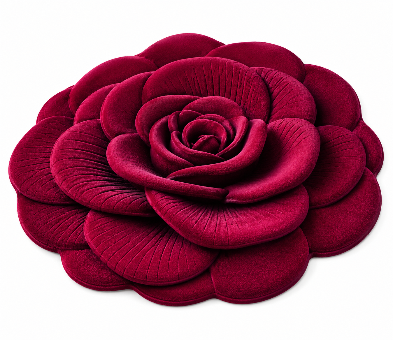 3D Rose Shape Floor Mat | Soft Anti-Slip Decorative Carpet for Living Room & Bedroom