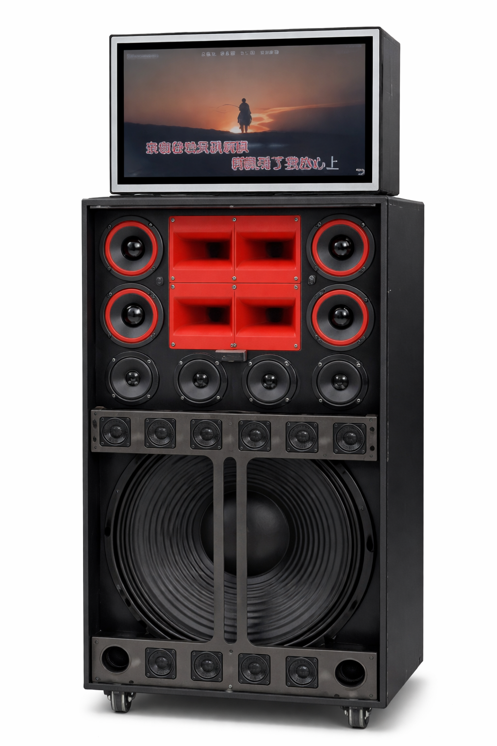 Professional DJ Party Speaker System with Display Screen & Deep Bass